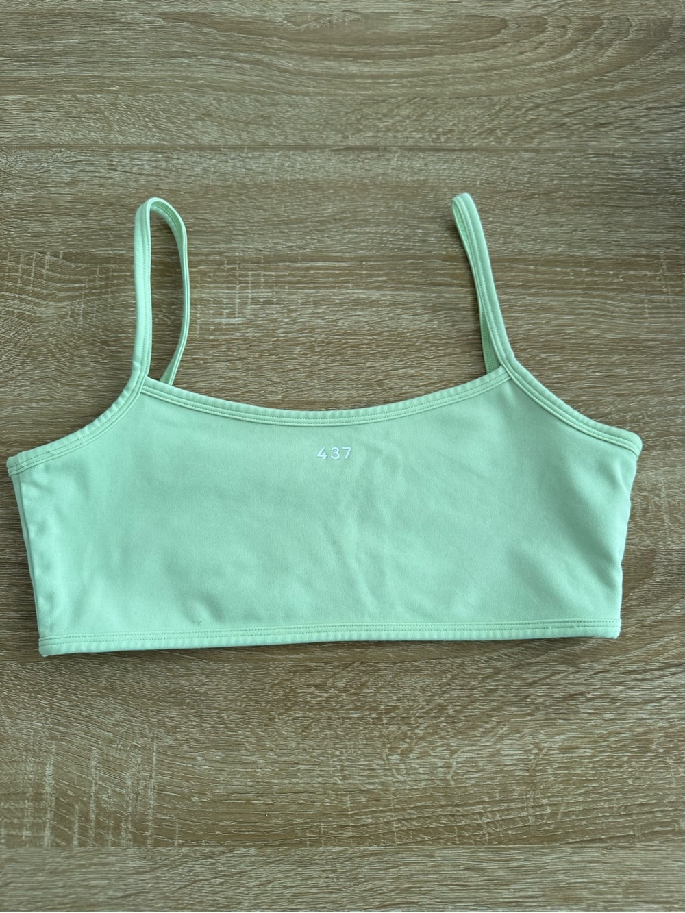 437 green sports bra